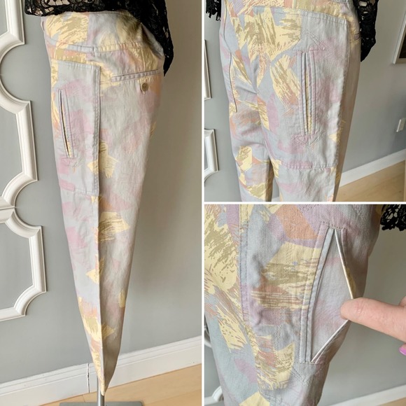 Isabel Marant Etoile Raluni High Rise Cropped Pants in Chalk Size Medium - Picture 5 of 12